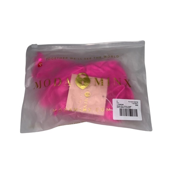 Moda Minx X Lyds Butler Armour crystal triangle bikini bottom in pink - SZ S - Picture 8 of 8